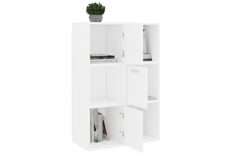 Förvaringsskåp vit 60x29,5x90 cm spånskiva - Vit - Förvaring - Skåp - Förvaringsskåp