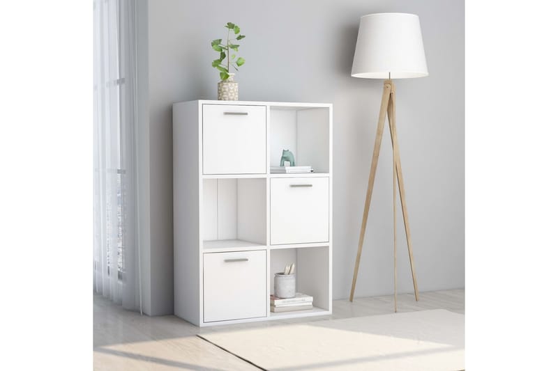 Förvaringsskåp vit 60x29,5x90 cm spånskiva - Vit - Förvaring - Skåp - Förvaringsskåp