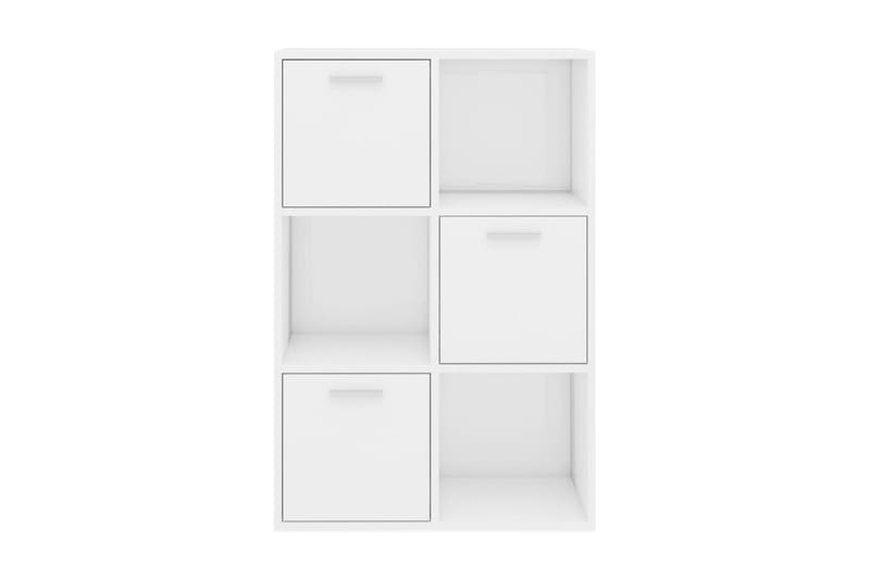 Förvaringsskåp vit högglans 60x29,5x90 cm spånskiva - Vit - Förvaring - Skåp - Förvaringsskåp