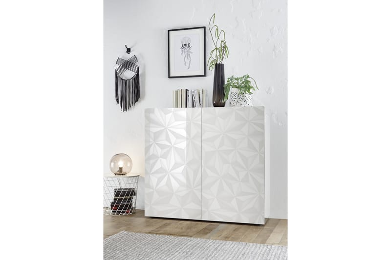 Fasett Skåp 121 cm - Vit - Förvaring - Skåp - Förvaringsskåp