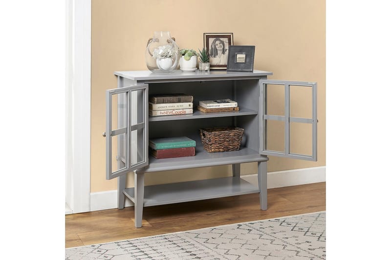 Franklin Förvaringsskåp 80x40 cm Grå - Dorel Home - Förvaring - Skåp - Förvaringsskåp