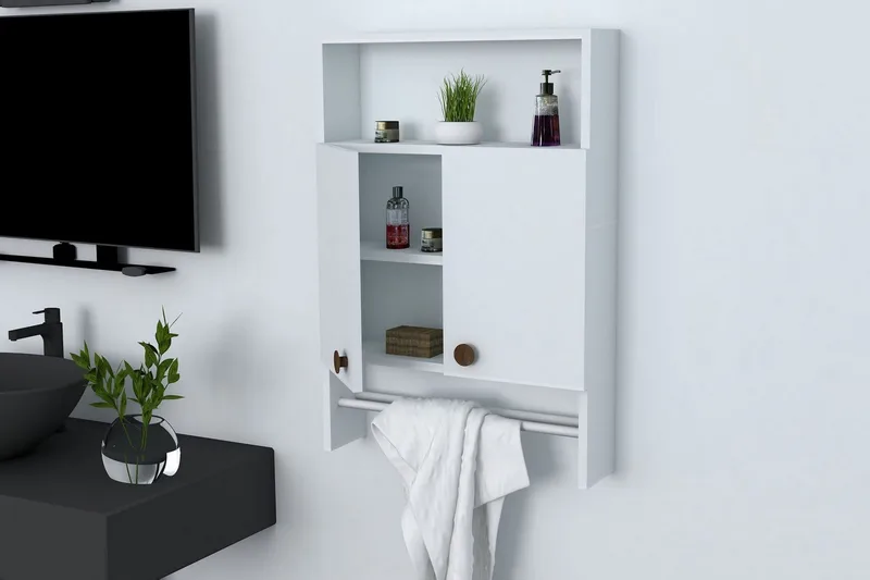 Giff Badrumsskåp 60 cm - Vit - Förvaring - Skåp - Förvaringsskåp