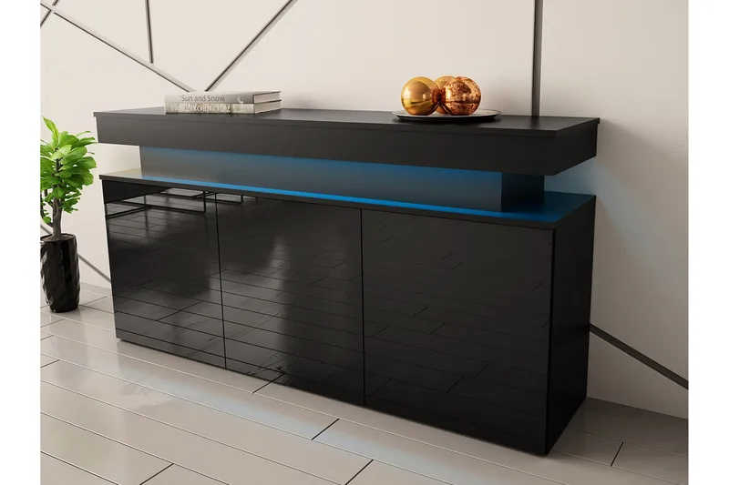 Glenndale Highboard - Svart - Förvaring - Skåp - Förvaringsskåp