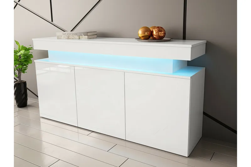 Glenndale Highboard - Vit - Förvaring - Skåp - Förvaringsskåp