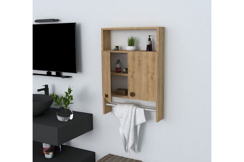 Gradel Badrumsskåp 87 cm - Blå - Förvaring - Skåp - Förvaringsskåp