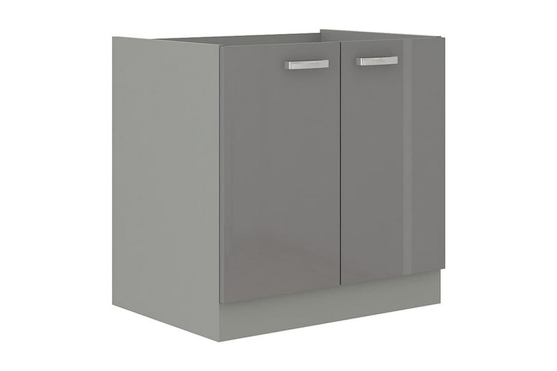 Grey Skåp för tvättmaskin 80x50x82 cm - Grå - Förvaringsskåp