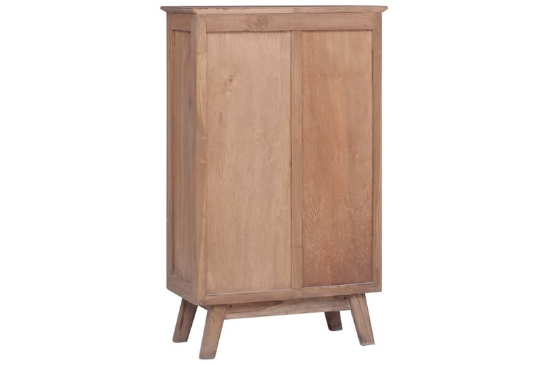 Högskåp 60x30x100 cm massiv teak - Brun - Förvaring - Skåp - Förvaringsskåp