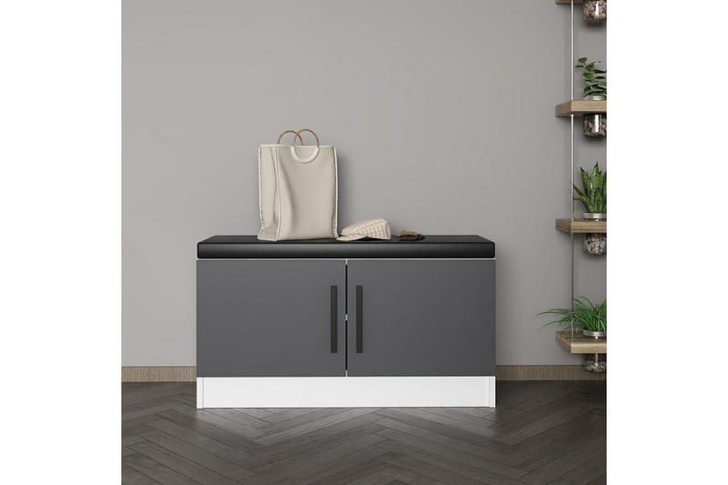 Hew Omklädningsskåp 90x35 cm - Antracit - Förvaring - Skåp - Förvaringsskåp - Omklädningsskåp