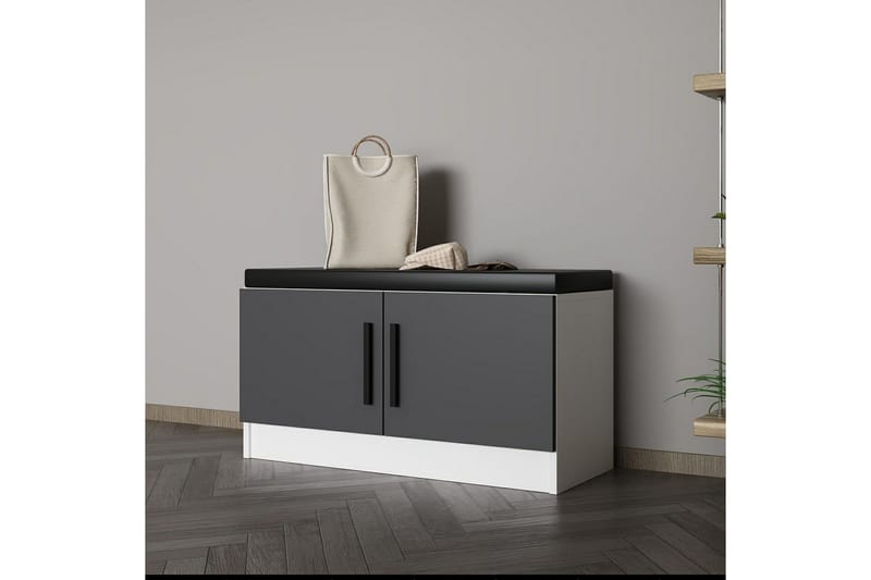 Hew Omklädningsskåp 90x35 cm - Antracit - Förvaring - Skåp - Förvaringsskåp - Omklädningsskåp