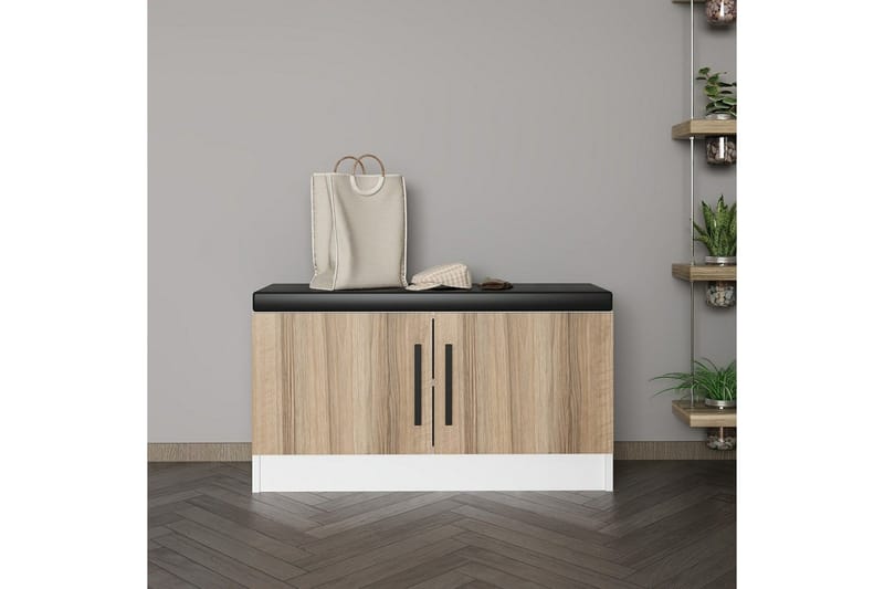 Hew Omklädningsskåp 90x35 cm - Valnöt - Förvaring - Skåp - Förvaringsskåp - Omklädningsskåp