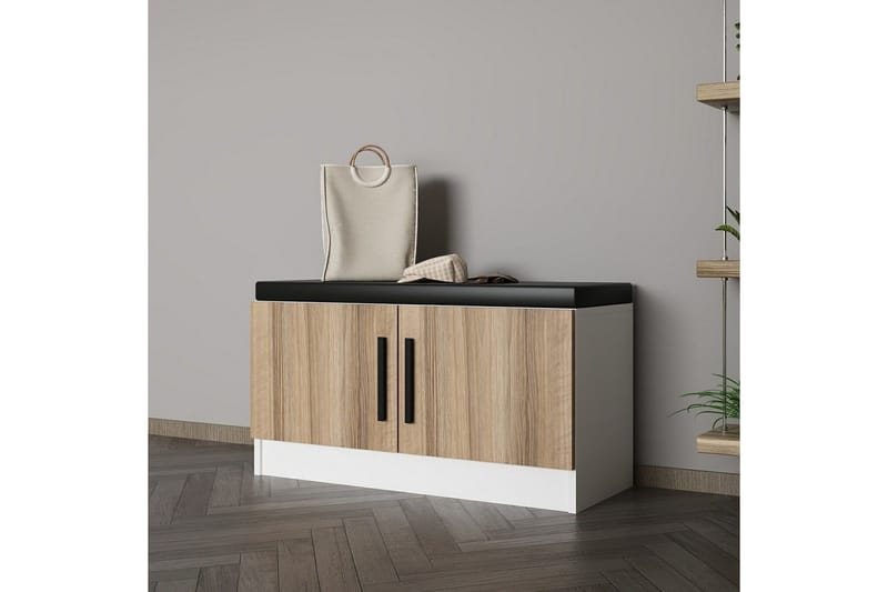 Hew Omklädningsskåp 90x35 cm - Valnöt - Förvaring - Skåp - Förvaringsskåp - Omklädningsskåp