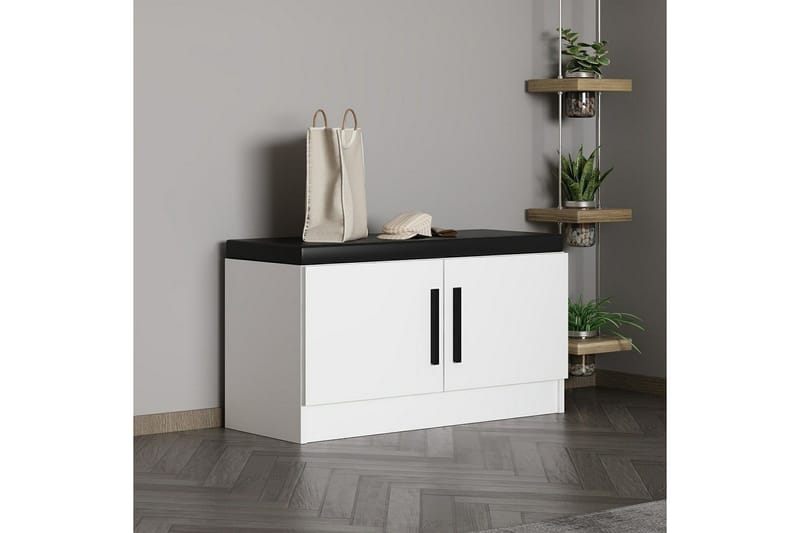 Hew Omklädningsskåp 90x35 cm - Vit - Förvaring - Skåp - Förvaringsskåp - Omklädningsskåp