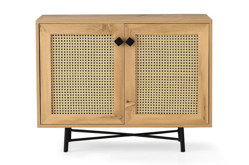 Highboard 40x100 cm - Natur/Svart - Förvaring - Skåp - Förvaringsskåp