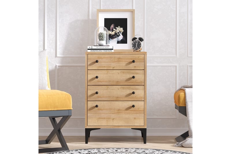 Highboard 40x45 cm - Natur/Svart - Förvaring - Skåp - Förvaringsskåp