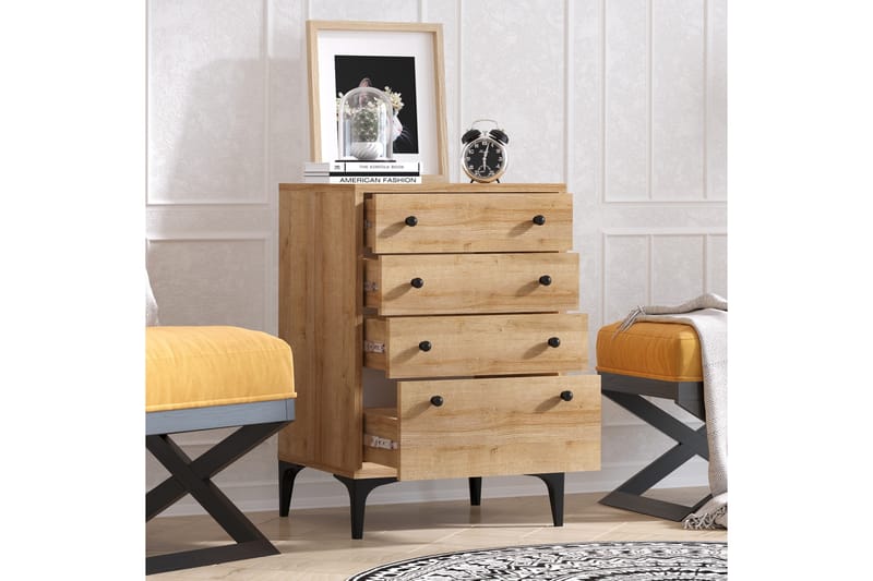 Highboard 40x45 cm - Natur/Svart - Förvaring - Skåp - Förvaringsskåp