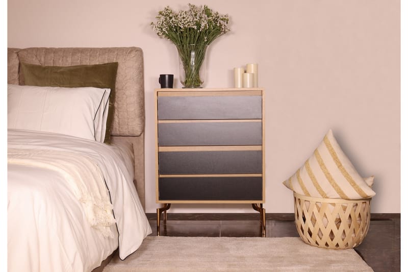 Highboard 40x70 cm - Natur/Svart - Förvaring - Skåp - Förvaringsskåp