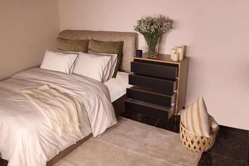 Highboard 40x70 cm - Natur/Svart - Förvaring - Skåp - Förvaringsskåp