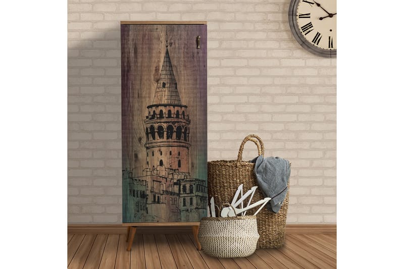 Highboard Galata Tornet 38x50 cm - Natur/Grön - Förvaring - Skåp - Förvaringsskåp