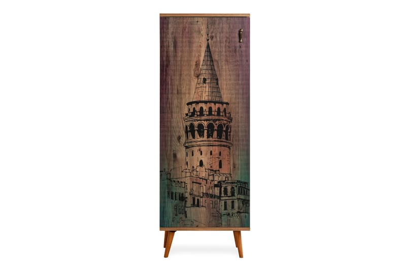 Highboard Galata Tornet 38x50 cm - Natur/Grön - Förvaring - Skåp - Förvaringsskåp