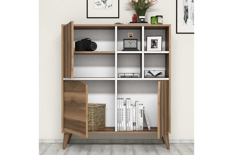 Hovdane Förvaringsskåp 100 cm - Brun/Vit - Förvaring - Skåp - Förvaringsskåp