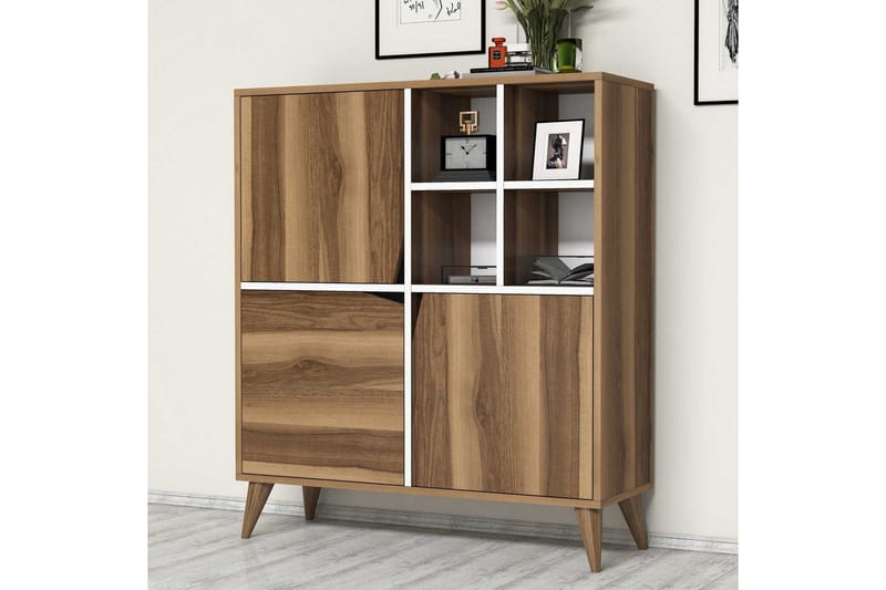 Hovdane Förvaringsskåp 100 cm - Brun/Vit - Förvaring - Skåp - Förvaringsskåp