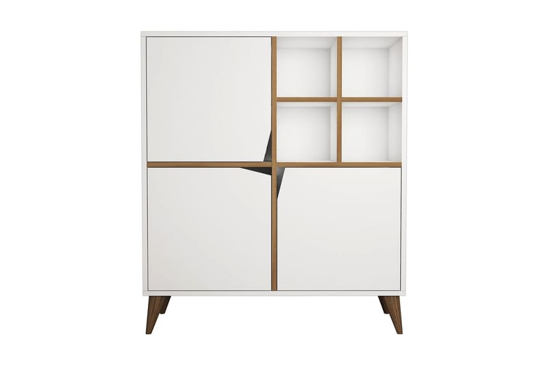 Hovdane Förvaringsskåp 100 cm - Vit/Brun - Förvaring - Skåp - Förvaringsskåp
