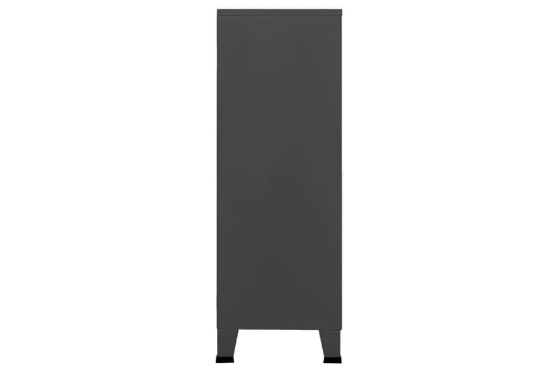 Industriellt arkivskåp antracit 75x40x115 cm metall - Antracit - Förvaring - Skåp - Förvaringsskåp