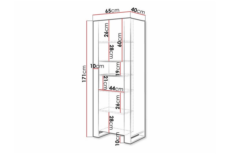 Juniskär Highboard - Antracit - Förvaring - Skåp - Förvaringsskåp