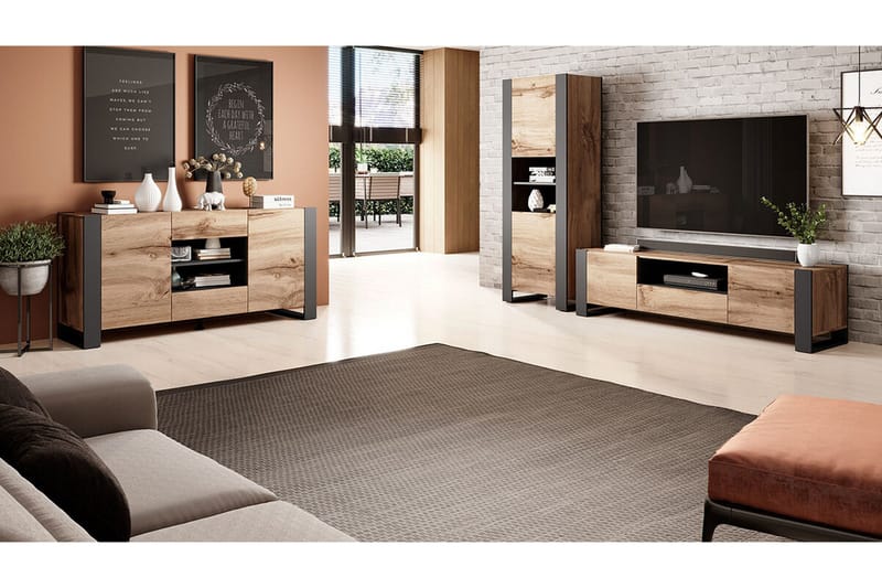 Juniskär Highboard - Antracit - Förvaring - Skåp - Förvaringsskåp