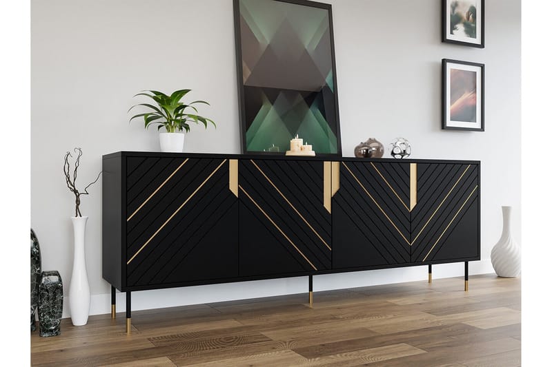 Juniskär Highboard - Svart - Förvaring - Skåp - Förvaringsskåp