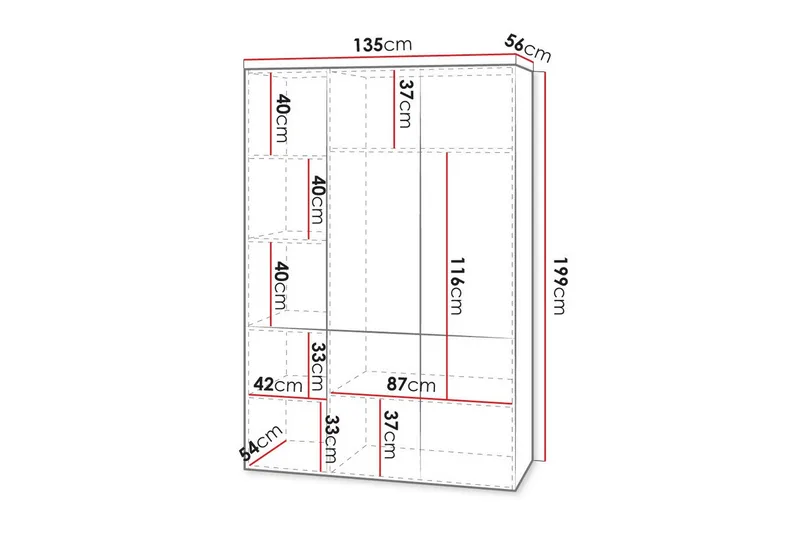 Juniskär Highboard - Svart - Förvaring - Skåp - Förvaringsskåp