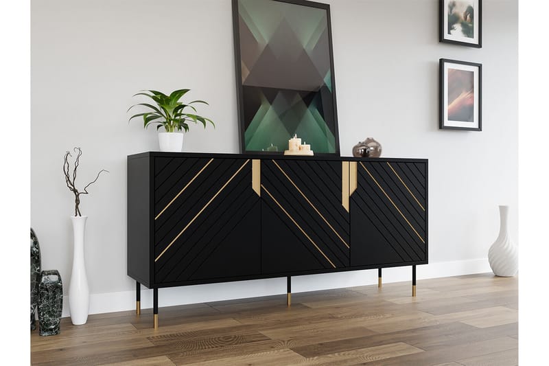 Juniskär Highboard - Svart - Förvaring - Skåp - Förvaringsskåp