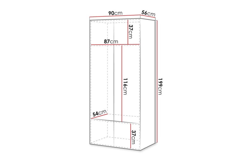 Juniskär Highboard - Vit - Förvaring - Skåp - Förvaringsskåp