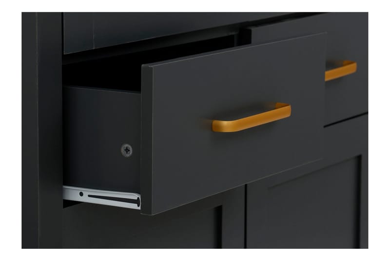 Juntolah Highboard - Svart - Förvaring - Skåp - Förvaringsskåp