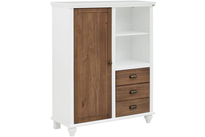 Kagami Highboard - Vit/Brun - Förvaring - Skåp - Förvaringsskåp