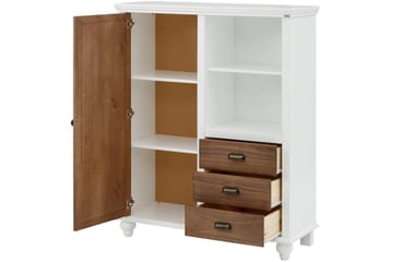Kagami Highboard - Vit/Brun - Förvaring - Skåp - Förvaringsskåp