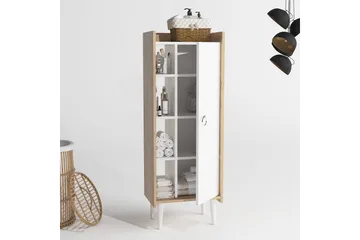 Keachi Highboard 50x30 cm - Natur/Vit - Förvaring - Skåp - Förvaringsskåp