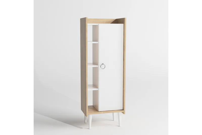 Keachi Highboard 50x30 cm - Natur/Vit - Förvaring - Skåp - Förvaringsskåp