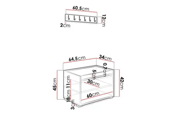 Kenmare Highboard - Vit - Förvaring - Skåp - Förvaringsskåp