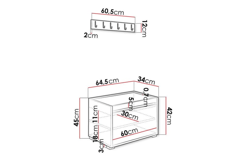 Kenmare Highboard - Vit - Förvaring - Skåp - Förvaringsskåp