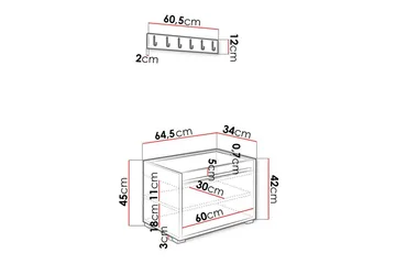 Kenmare Highboard - Vit - Förvaring - Skåp - Förvaringsskåp