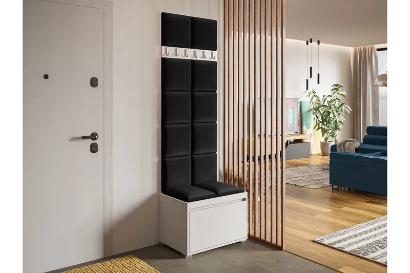 Kenmare Highboard White/Black - Förvaring - Skåp - Förvaringsskåp