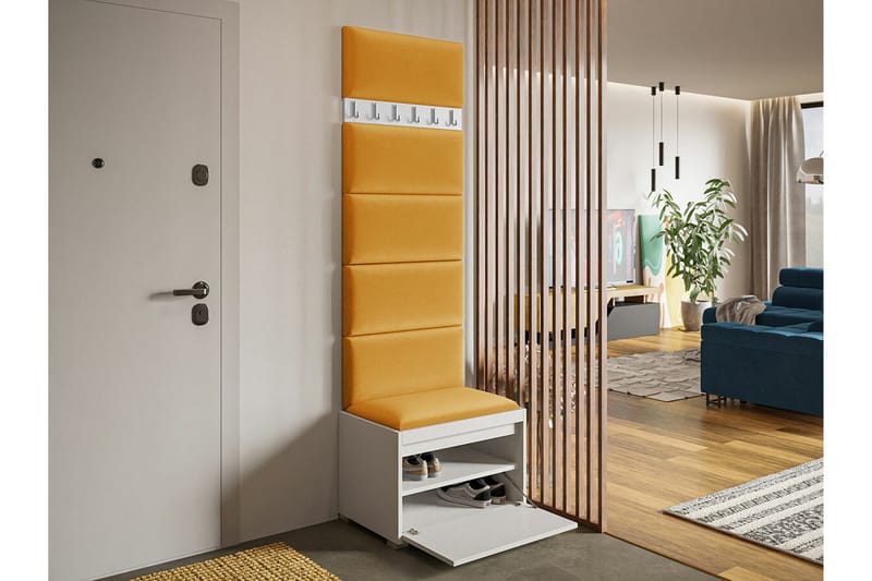 Kenmare Highboard Yellow/White - Förvaring - Skåp - Förvaringsskåp