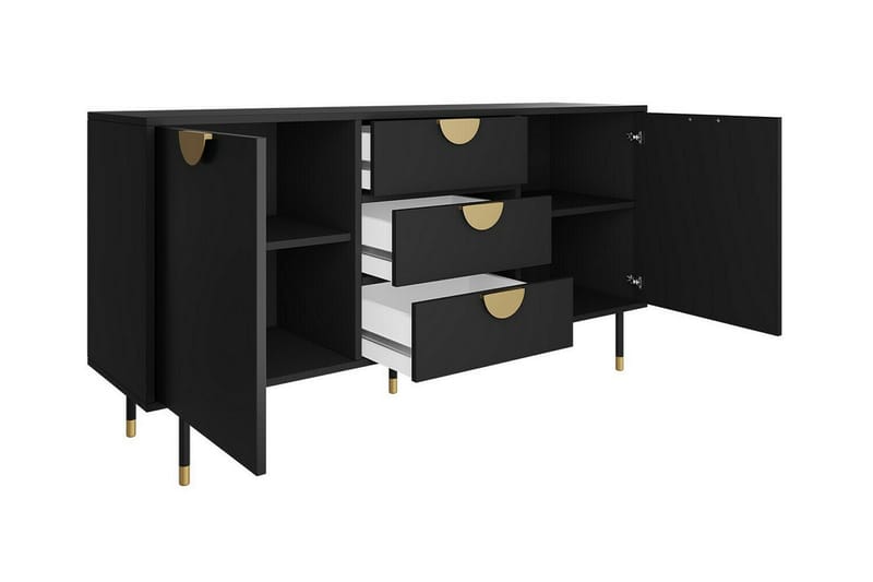 Kintore Highboard - Svart - Förvaring - Skåp - Förvaringsskåp