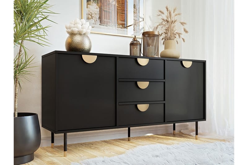 Kintore Highboard - Svart - Förvaring - Skåp - Förvaringsskåp