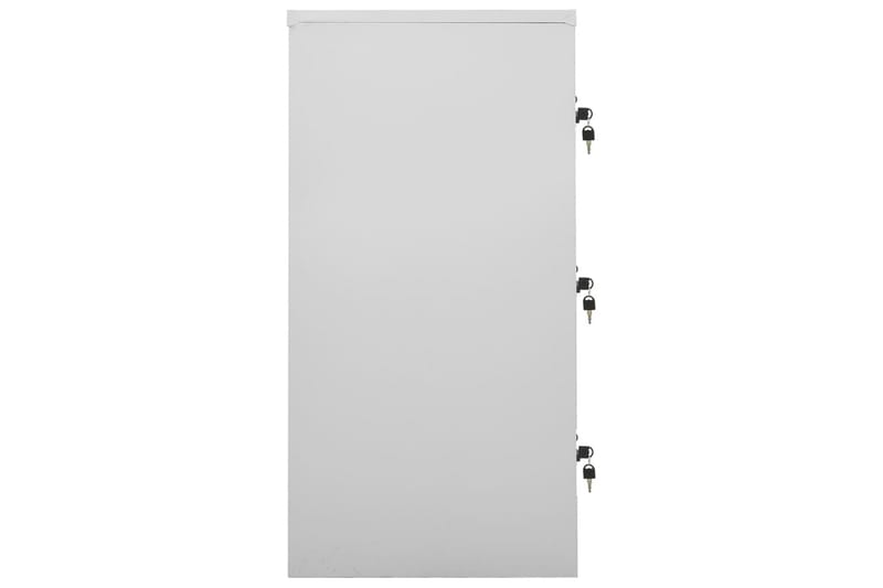Förvaringsskåp 2 st ljusgrå och blå 90x45x92,5 cm stål - Grå - Förvaring - Skåp - Förvaringsskåp - Omklädningsskåp