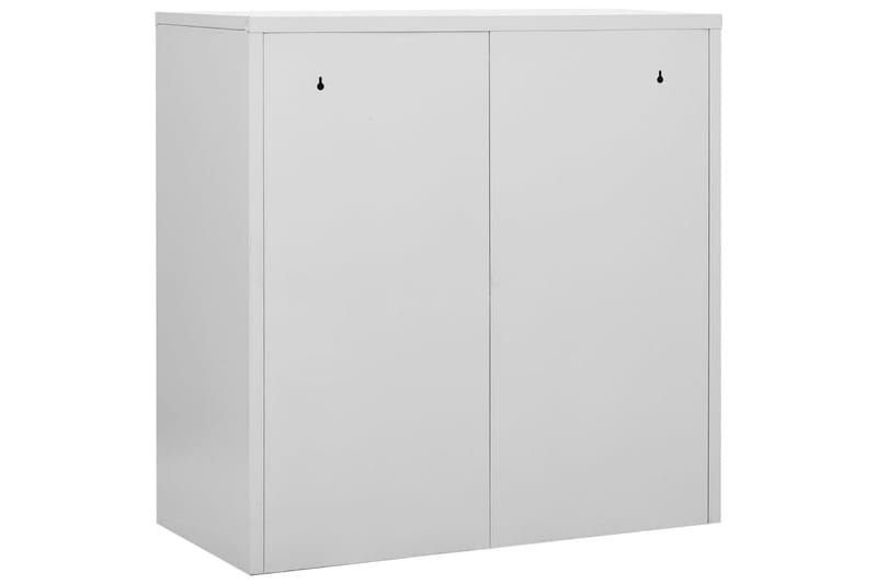 Förvaringsskåp 2 st ljusgrå och röd 90x45x92,5 cm stål - Grå - Förvaring - Skåp - Förvaringsskåp - Omklädningsskåp