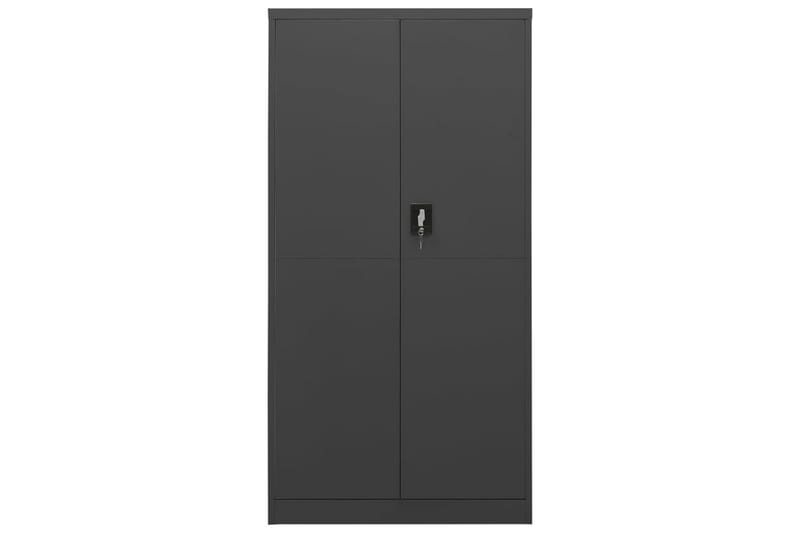 Förvaringsskåp antracit 90x40x180 cm stål - Grå - Förvaring - Skåp - Förvaringsskåp - Omklädningsskåp