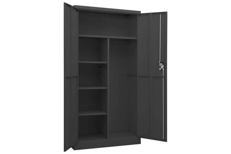 Förvaringsskåp antracit 90x40x180 cm stål - Grå - Förvaring - Skåp - Förvaringsskåp - Omklädningsskåp