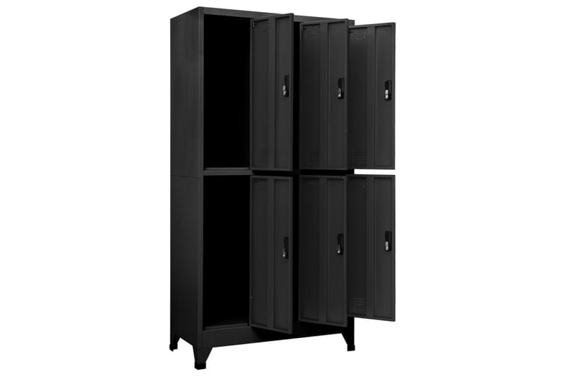 Förvaringsskåp antracit 90x45x180 cm stål - Antracit - Förvaring - Skåp - Förvaringsskåp - Omklädningsskåp